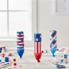 Fun Express 1 3/4″ x 6 1/4″ Patriotic Confetti Popper Craft Tube Craft Kit – Makes 12