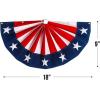Fun Express 18″ x 9″ Patriotic Fan Drape Mini Flocked Bunting