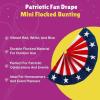 Fun Express 18″ x 9″ Patriotic Fan Drape Mini Flocked Bunting