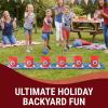 Fun Express 6 Ft. 9″ x 15 1/2″ Patriotic Bucket & Bean Bag Toss Game Set – 13 Pieces