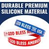 Fun Express Bulk 100 Piece Religious Patriotic Rubber Bracelets