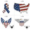 Fun Express Patriotic Enamel Pin Handout Kit Bulk 144 Pc
