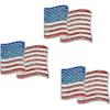 Fun Express Patriotic Glitter Flag Pins – 12 Pc