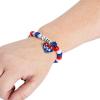 Fun Express Patriotic Land I Love Pony Bead Bracelet Craft Kit – Makes 12
