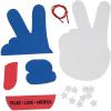 Patriotic Peace Hand Sign Craft Kit, Makes 12