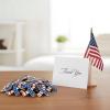 Patriotic Red White and Blue Metal Ribbon Pins, 1 Inch USA Awareness Lapel Pins for Fourth of July, Memorial Day, Veterans Day
