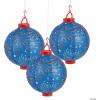10″ Light-Up Patriotic Hanging Paper Lanterns 3 Pieces