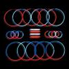 Fun Express – Patriotic Mega Value Glow Assortment for Fourth of July – Jewelry – Glow – Misc Glow – Fourth of July – 500 Pieces