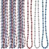 Fun Express 30″ Bulk 96 Pieces Patriotic Religious God Bless America Beaded Necklaces