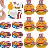 Fun Express 4″ Patriotic Hamburger & Hot Dog Magnet Craft Kit – Makes 12