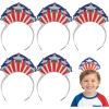 Fun Express 5 3/4″ x 4″ Kids Patriotic Lady Liberty Crown Cardstock Tiaras – 12 Pieces