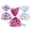 Fun Express Patriotic Cello Bag Assortment (36 pieces) Fourth of July Party Supplies, Favor Bags, Cellophane Bags, Patriotic Party Supplies