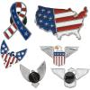 Fun Express Patriotic Enamel Pin Handout Kit Bulk 144 Pc