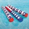 Inflatable Patriotic Pool Noodles – Set of 6, Each is 4 feet Long – Pool Toys and Fourth of July Summer Party Supplies