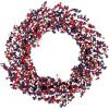 Light-Up Red White & Blue Patriotic Wreath