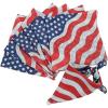 Patriotic American Flag Bandannas – Set of 12 – Fourth of July Accessories and Party Supplies