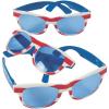 Patriotic Sunglasses with Blue Lenses – Apparel Accessories – 12 Pieces