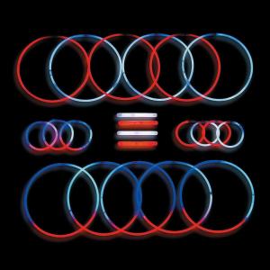 Fun Express – Patriotic Mega Value Glow Assortment for Fourth of July – Jewelry – Glow – Misc Glow – Fourth of July – 500 Pieces