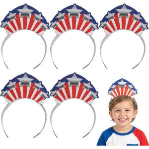 Fun Express 5 3/4″ x 4″ Kids Patriotic Lady Liberty Crown Cardstock Tiaras – 12 Pieces