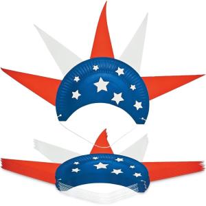 Patriotic Paper Plate Hat Craft Kit – Crafts for Kids and Fun Home Activities
