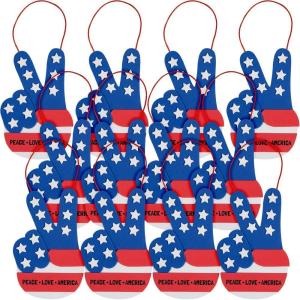 Patriotic Peace Hand Sign Craft Kit, Makes 12
