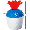 Fun Express – Patriotic Pineapple Molded Cups for Fourth of July – Party Supplies – Drinkware – Sipper & Molded Cups – Fourth of July – 12 Pieces