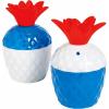 Fun Express – Patriotic Pineapple Molded Cups for Fourth of July – Party Supplies – Drinkware – Sipper & Molded Cups – Fourth of July – 12 Pieces