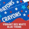Fun Express 4-Color Patriotic Crayons – 24 Boxes