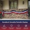 Red, White and Blue USA Patriotic Bunting – 20 feet long – Fourth of July Outdoor Home Decor