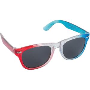 Patriotic Glitter Nomad Sunglasses – 1 pc – Apparel Accessories – 1 Piece