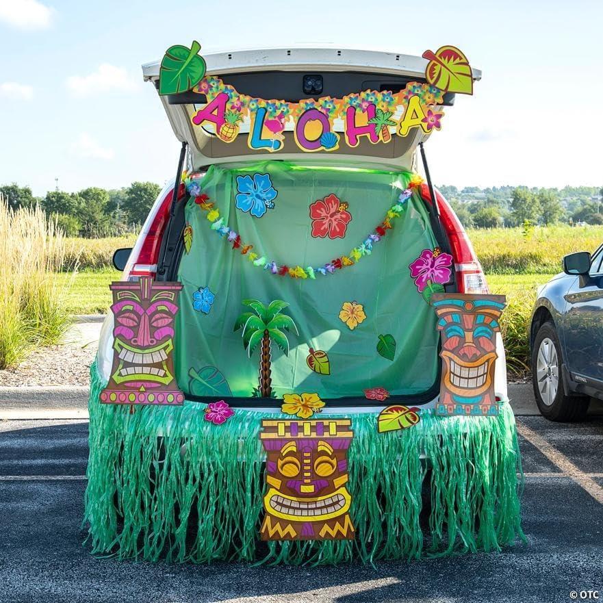 image:imageFun Express Tropical Luau TrunkorTreat Decorating Kit 24 Pieces