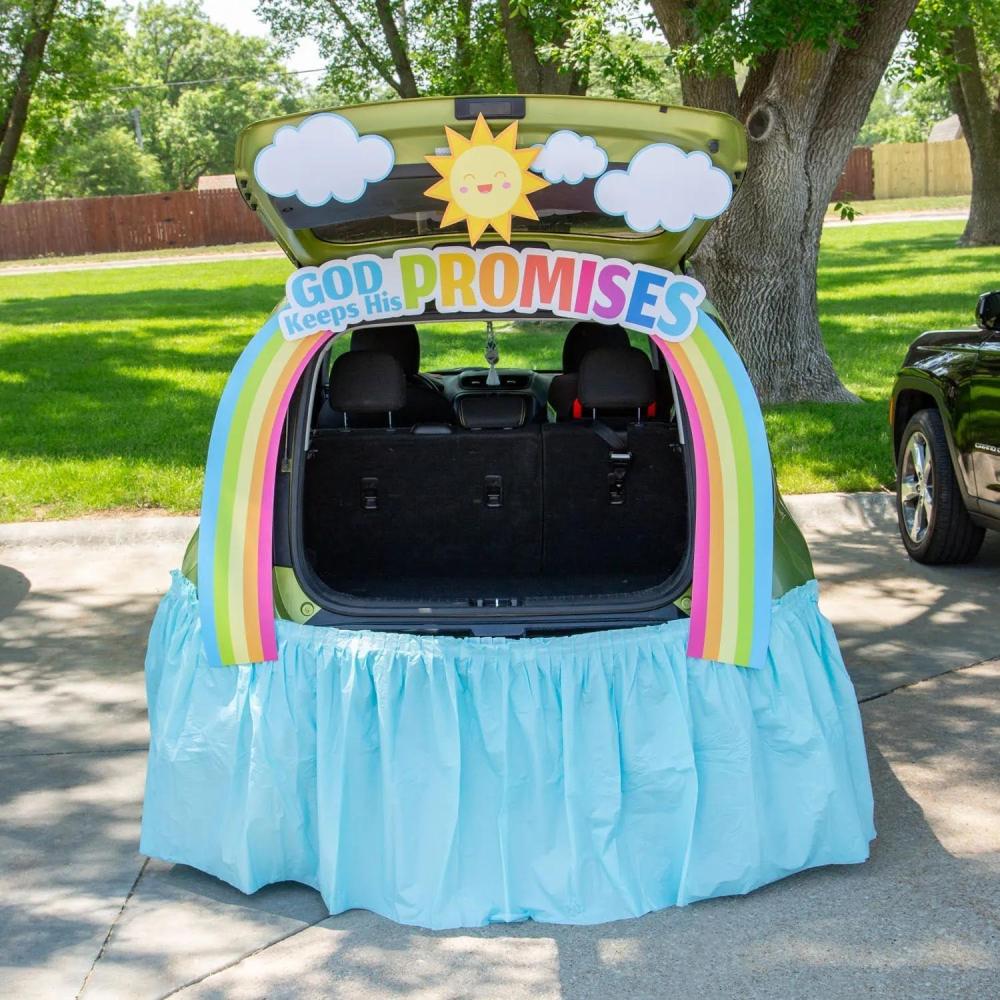 image:imageGod Keeps His Promises Rainbow TrunkorTreat Decorating Kit 8 Pc