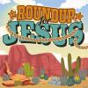 Fun Express 4 ft. x 4 ft. Religious Western Roundup for Jesus Trunk-or-Treat Polyester Backdrop