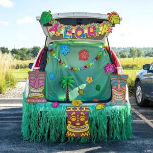 Fun Express Tropical Luau Trunk-or-Treat Decorating Kit – 24 Pieces