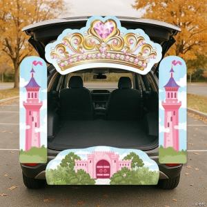 Fun Express Value Princess Castle Trunk-or-Treat Cardstock Decorating Kit – 4 Pieces