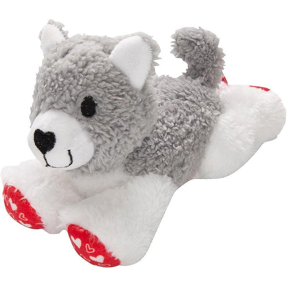 image:imageFun Express 8 12 Valentines Day Stuffed Lying Dog with HeartPrint Paws