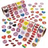 Fun Express – Valentine Sticker Assortment (10 Rolls) for Valentine’s Day – Stationery – Stickers – Stickers – Roll – Valentine’s Day – 10 Pieces