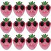 Fun Express 24 Pc. 5 1/2″ x 3 1/4″ Strawberry Sunglasses Valentine Exchanges with Card for 12