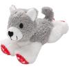 Fun Express 8 1/2″ Valentine’s Day Stuffed Lying Dog with Heart-Print Paws