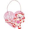 Valentine’s Day I Love Moo Sign Craft Kit – 12 Sets – Fun DIY Craft for Kids, Perfect for Creative Valentine Crafting
