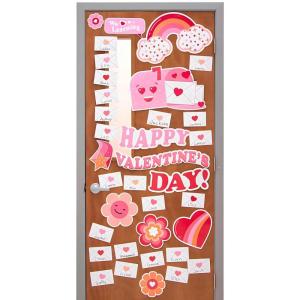 Fun Express Happy Valentine’s Day Door Decorating Kit – 44 Pieces