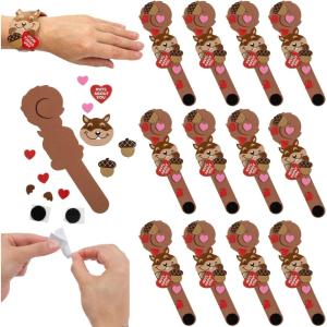 Fun Express Valentine’s Day Nuts About You Bracelet Craft Kit – Makes 12