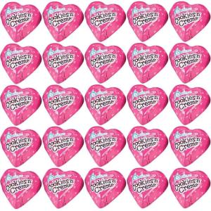 Palmer Cookies & Cream Heart Chocolates (Pack of 1128) – Sweet & Delicious Treats – Perfect for Valentine’s Day, Christmas, Birthdays & More(Cookies & Cream)