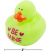 Fun Express Valentine Rubber Ducks (1 dozen) Party Favors, Valentine Exchange, Giveaways