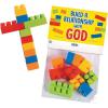 Fun Express Color Brick Cross Exchange for Valentine’s Day – Toys – Active Play – Blocks & Construction – VBS Vacation Bible School Supplies/Decor – 12 Pieces