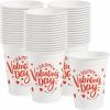 Fun Express Valentine Plastic Cups – Party Supplies – 50 Pieces