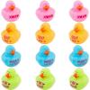 Fun Express Valentine Rubber Ducks (1 dozen) Party Favors, Valentine Exchange, Giveaways