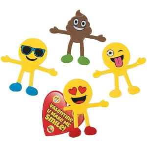 Fun Express Smile Bendables with Valentine’s Day Cards – Toys – 24 Pieces