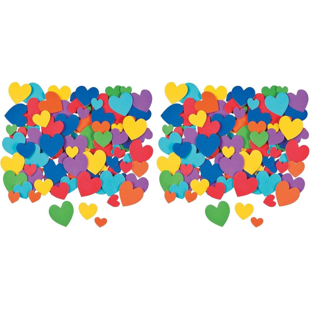 image:imageAdhesive Foam Bright Hearts Bulk Set of 532 Pieces Valentines Day Crafts for Kids and Fun Home Activities Pack of 21 to 2 inch Pack of 2