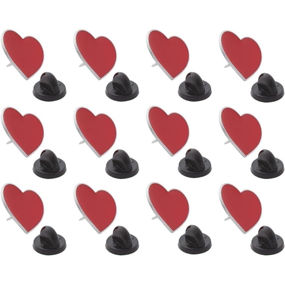 image:imageFun Express Red Heart Pin for Valentines Day Jewelry Pins Novelty Pins Valentines Day 12 Pieces